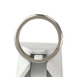 Second hand gold 750 white diamonds ring - view 3