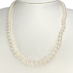 Collier choker d'occasion or 750 jaune perles de culture du japon 50 cm - vue 2