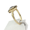 Bague d'occasion or 750 2 tons saphirs diamants - vue V2