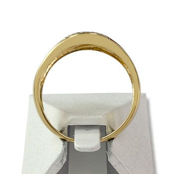 Bague d'occasion or 750 2 tons diamants