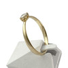 Solitaire d'occasion or 750 jaune diamant - vue V2
