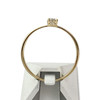 Solitaire d'occasion or 750 jaune diamant - vue V3