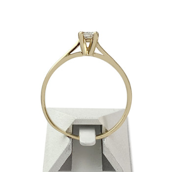 Solitaire second hand gold 750 yellow diamond