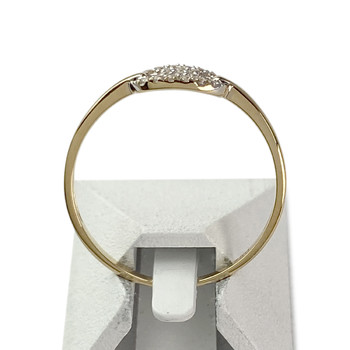 Bague d'occasion 2 ors 750 zirconias