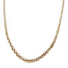 Collier en chute d'occasion or 375 jaune maille palmier 45 cm - vue V1