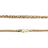 Collier en chute d'occasion or 375 jaune maille palmier 45 cm - vue V3