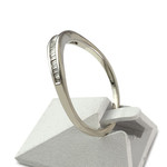 Bague d'occasion or 375 blanc diamants - vue 2