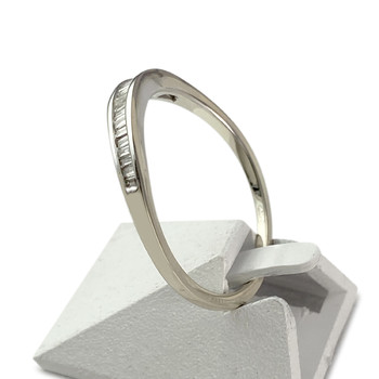 Bague d'occasion or 375 blanc diamants