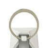 Bague d'occasion or 375 blanc diamants - vue V3