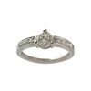 Bague d'occasion or 750 blanc diamants - vue V1