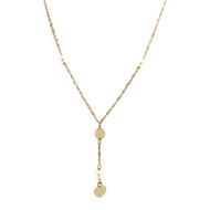 Collier d'occasion or 750 jaune maille singapour perles de culture d'eau douce 44,5 cm