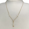 Collier d'occasion or 750 jaune maille singapour perles de culture d'eau douce 44,5 cm - vue V2