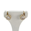 Boucles d'oreilles clous d'occasion or 750 jaune zirconias - vue V1
