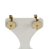 Boucles d'oreilles clous d'occasion or 750 jaune diamants - vue V3