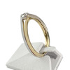 Solitaire d'occasion 2 ors 750 diamants - vue V2