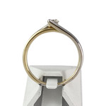 Solitaire d'occasion 2 ors 750 diamants - vue 3