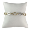 Bracelet d'occasion 2 ors 750 maille fantaisie 19,5 cm - vue V1