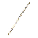 Bracelet d'occasion 2 ors 750 maille fantaisie 19,5 cm - vue 2