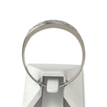 Bague d'occasion or 750 blanc zirconias - vue 3