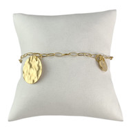 Bracelet d'occasion or 750 jaune maille fantaisie 20,5 cm
