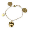 Bracelet d'occasion or 750 jaune maille fantaisie 20,5 cm - vue V2