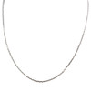 Chaîne d'occasion or 375 blanc maille forçat 45 cm - vue V1