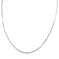 Chaîne d'occasion or 375 blanc maille forçat 45 cm