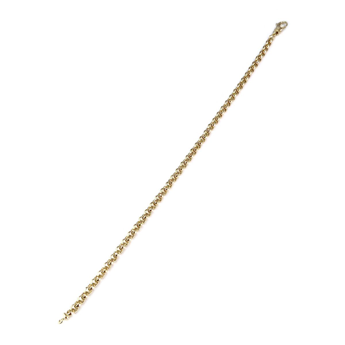 Bracelet d'occasion or 750 jaune maille jaseron 19,5 cm - vue 2