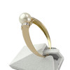 Bague d'occasion or 750 2 tons perle de culture - vue V2