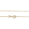 Collier d'occasion or 750 2 tons maille jaseron diamants saphirs 42 cm - vue V3
