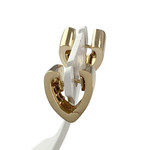 Tweedehands creolen van 750 goud in twee tinten met diamanten en saffieren - afbeelding 2