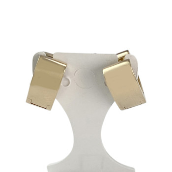 Créoles d'occasion gold 750 2 tone diamonds sapphires