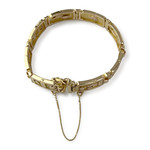 Bracelet d'occasion or 750 jaune maille fantaisie 16,5 cm - vue 3
