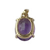 Pendentif d'occasion or 750 jaune améthyste - vue V2