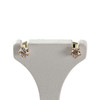 Boucles d'oreilles clous d'occasion or 750 jaune diamants - vue V1