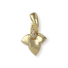 Pendentif d'occasion or 750 jaune diamants - vue V1