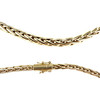 Collier en chute d'occasion or 750 jaune maille palmier 45 cm - vue V3