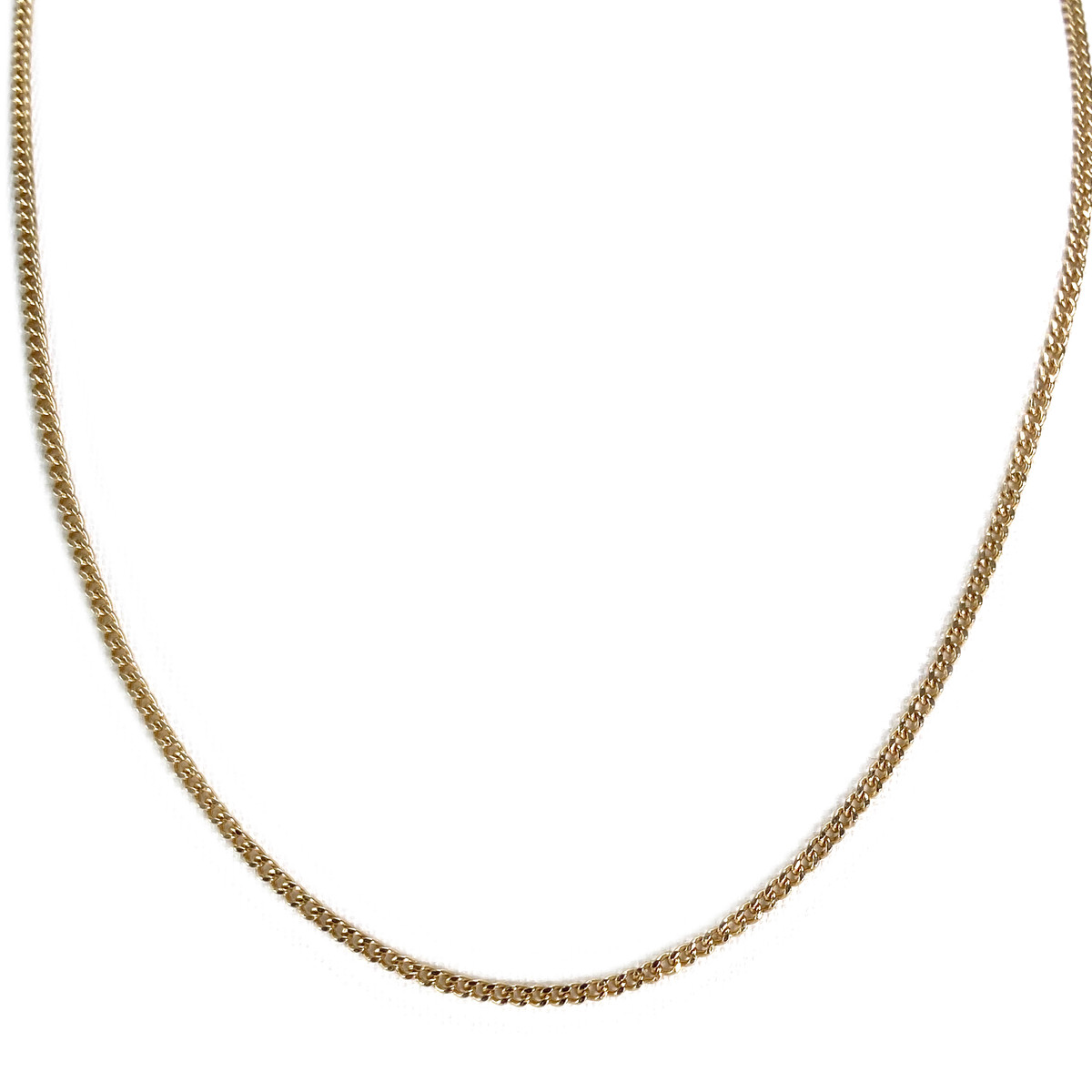 Chaîne d'occasion or 750 jaune maille gourmette 48 cm