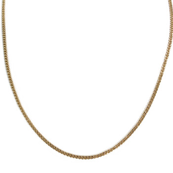 Chaîne d'occasion or 750 jaune maille gourmette 48 cm