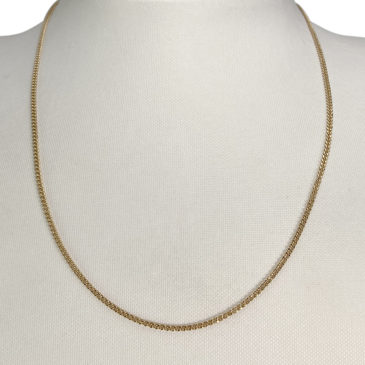 Chaîne d'occasion or 750 jaune maille gourmette 48 cm - vue 2