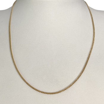 Chaîne d'occasion or 750 jaune maille gourmette 48 cm