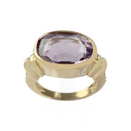 Bague d'occasion or 750 jaune améthyste rubis