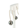 Boucles d'oreilles pendants d'occasion or 750 jaune perles de tahiti - vue V2