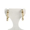 Boucles d'oreilles catalan d'occasion or 750 jaune rubis synthétiques zirconias - vue V3