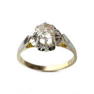 Solitaire d'occasion 2 ors 750 diamant
