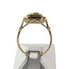 Second-hand gold ring 750 yellow sapphires diamonds - vue V3