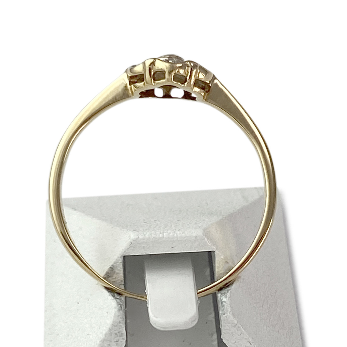 Bague d'occasion or 750 2 tons diamants - vue 3