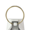 Bague d'occasion or 375 2 tons diamants - vue V3