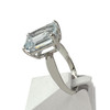 Bague d'occasion or 750 blanc aigue marine - vue V2