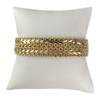 Bracelet d'occasion or 750 jaune maille polonaise 19 cm